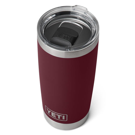 Picture of YETI Rambler 20 oz Tumbler, Stainless Steel, Vacuum Insulated with MagSlider Lid, Wild Vine Red