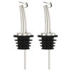 Picture of 2 Pcs Oil Spout Liquor Bottle Pourer Spouts Stainless Steel Speed Pour Spouts Olive Oil Dispenser Spout for About 3/4" Bottle Mouth, with Flip Top