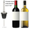 Picture of 2 Pcs Oil Spout Liquor Bottle Pourer Spouts Stainless Steel Speed Pour Spouts Olive Oil Dispenser Spout for About 3/4" Bottle Mouth, with Flip Top
