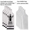 Picture of [UPGRADED PROTECTION] 4 Set (8 pcs) Reusable Wine Bags for Travel, Wine Protector Sleeve Case, Airplane Car Cruise TRIPLE Luggage Leak-proof Safety Impact Resist