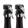 Picture of WOTOR Champagne&Wine Bottle Stoppers Stainless Steel with Food Grade Silicone, Leak Proof Keep Fresh Reusable Saver, Cork Suitable for Wine, Champagne, Cava, Prosecco and Sparkling (2 Pack Silver）