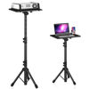 Picture of DECOSIS Projector Stand Tripod from 23" to 46", Laptop Tripod Stand Height Adjustable with Gooseneck Phone Holder, Laptop Floor Stand for Office, Home, Stage, Studio, DJ Racks Holder Mount