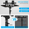 Picture of DECOSIS Projector Stand Tripod from 23" to 46", Laptop Tripod Stand Height Adjustable with Gooseneck Phone Holder, Laptop Floor Stand for Office, Home, Stage, Studio, DJ Racks Holder Mount