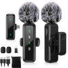 Picture of USB C Wireless Lavalier Microphone for iPhone 15/16, Mini Lav LED Mic for Android Phone with Noise Cancelling, Lapel Podcast Microphone for Tiktok Content Creator Video Recording, Streaming, Vlogging