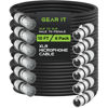 Picture of GearIT XLR to XLR Microphone Cable (10 Feet, 6-Pack) XLR Male to Female Mic Cable 3-Pin Balanced Shielded XLR Cable for Mic Mixer, Recording Studio, Podcast - Black, 10ft, 6 Pack