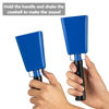 Picture of Cowbells 2pcs,Steel Cow Bell 8 inch with Handle,Cheering Hand Bell for Sports Events,Football Games,Party,Farm,Hand Chimes Percussion Musical Instruments (8 inch, Blue)