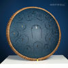 Picture of HOPWELL Steel Tongue Drum - 14 Inch 15 Note Tongue Drum - Hand Pan Drum with Music Book, Handpan Drum Mallets and Carry Bag, D Major (Navy Blue)