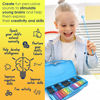 Picture of MINIARTIS Glockenspiel Xylophone | 25 Note Colorful Metal Keys Xylophone for Kids | Percussion Musical Instrument | Educational Music Toy Includes Music Songbook, Mallets and Blue Carry Case