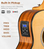 Picture of Electric Acoustic Guitar 3/4 Size - 36 Inch Acoustic Electric Guitar Cutaway Acustica Guitarra Bundle for Beginners and Students, Spruce Top, Guitarra Electro Acustica by Vangoa