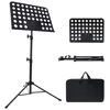 Picture of 1/2/3 Pack Sheet Music Stand, Adjustable Music Stand with Carrying Bag, Professional Music Book Holder Music Sheet Clip Holder for Guitar, Ukulele, Violin Players(Standard Version, 1 Pack)