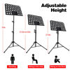 Picture of 1/2/3 Pack Sheet Music Stand, Adjustable Music Stand with Carrying Bag, Professional Music Book Holder Music Sheet Clip Holder for Guitar, Ukulele, Violin Players(Standard Version, 1 Pack)
