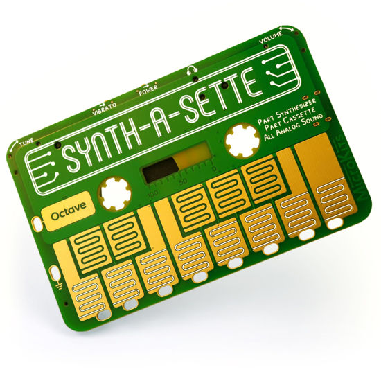 Picture of Synth-a-Sette: The Original Cassette Sized Analog Synthesizer. Play Melodies On The Go With This Pocket Synth Or Create Your Own Banana Keyboard Using Conductivity