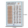 Picture of PLUM ROSE Ukulele Chord Chart (11x17) - Ukulele Chord Poster - Ukulele Notes Chart (blue)