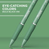 Picture of SHARPIE S-Gel, Gel Pens, Drawing Pens, Gel Ink Pens For Journaling, Writing Pens, Coloring Pens, Medium Point Pens (0.7Mm), Green Barrel, Black Ink, 4 Count