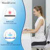 Picture of Memory Foam Seat Chair Cushion for Relieves Back Sciatica Pain Tailbone Pain Coccyx Degenerating Disc Orthopedic Osteoarthritis Prostate Cushion Low Back Pain Cushion Hip Shaping (Dark Gray)