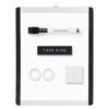 Picture of Amazon Basics Small Dry Erase Whiteboard, Magnetic Whiteboard with Marker and Magnets, 8.5" x 11", Plastic/Aluminum Frame