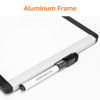 Picture of Amazon Basics Small Dry Erase Whiteboard, Magnetic Whiteboard with Marker and Magnets, 8.5" x 11", Plastic/Aluminum Frame