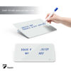 Picture of TOWON Small Glass Dry Erase Board, Desk White Board with Standing, Mini Whiteboard Easel Pad Set, Stenography Artifact for Office, Home and School Supplies, 8x6 Inches, White