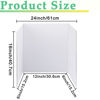Picture of LonlyEagle Trifold Poster Board, 24" x 16", 3-Pack, White Corrugated Project Boards for Science Fairs, School Projects, Event Displays, and Business Presentations