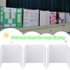 Picture of LonlyEagle Trifold Poster Board, 24" x 16", 3-Pack, White Corrugated Project Boards for Science Fairs, School Projects, Event Displays, and Business Presentations