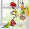 Picture of Bird Toys Bird Rope Perch with Bell Colorful Bird Chewing Shredding Foraging Toys Parakeet Toy Parrot Swing Climbing Standing Hanging Toys Bird Cage Accessories for Conure Cockatiel Budgies Lovebird