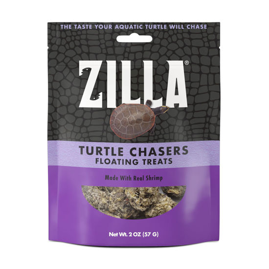 Picture of Zilla Turtle Chasers Floating Treats, Made with Real Shrimp, Resealable Bag