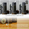 Picture of kakoya Flameless LED Candles with Timer 5 Pc Flickering Flameless Candles for Romantic Ambiance and Home Decoration Stable Acrylic Shell,with Embedded Star String，Battery Operated Candles（Grey）