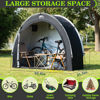 Picture of Happy Travel Bike Storage Tent Shed, Outdoor Waterproof Bicycle Covers Shelter with Window for 2/3/4/6 Bikes,Oversized Outside Portable Sheds for Lawn Mower,Garden Tools