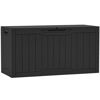 Picture of YITAHOME 80 Gallon Resin Deck Box, Outdoor Lockable Storage Box for Patio Furniture, Waterproof Patio Deck Box for Cushions, Pool Supplies, Sports Equipment and Garden Tools, Black