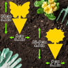 Picture of Landisun Fruit Fly Sticky Traps 48PCS Fungus Gnat Traps Bug Traps Gnat Killer for Indoor Outdoor House Kitchen Plants Whitefly Mosquitos Flying Insects Yellow Designed by JPMOS