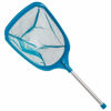 Picture of U.S. Pool Supply Professional Spa, Hot Tub, Pool Hand Leaf Skimmer Net with 12" Aluminum Pole - Deep Ultra Fine Mesh Netting Bag Basket, Clean the Finest Debris - Pond Small Kid Kiddie Inflatable Pool