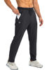 Picture of G Gradual Men's Sweatpants with Zipper Pockets Tapered Joggers for Men Athletic Pants for Workout, Jogging, Running (Black, Large)