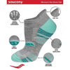 Picture of Saucony Women's RunDry Performance Heel Tab Athletic Socks, Available in S-L (8, 16, 24, Grey Assorted (8 Pairs), Medium