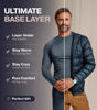 Picture of Thermajohn Long Johns Thermal Underwear for Men Fleece Lined Base Layer Set for Cold Weather (Medium, Black)