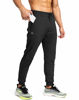 Picture of G Gradual Men's Sweatpants with Zipper Pockets Athletic Pants Traning Track Pants Joggers for Men Soccer, Running, Workout(Black,L)