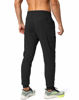 Picture of G Gradual Men's Sweatpants with Zipper Pockets Athletic Pants Traning Track Pants Joggers for Men Soccer, Running, Workout(Black,L)