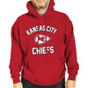 Picture of Team Fan Apparel NFL Adult Gameday Hooded Sweatshirt - Poly Fleece Cotton Blend - Stay Warm and Represent Your Team in Style (Kansas City Chiefs - Red, X-Large)