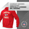 Picture of Team Fan Apparel NFL Adult Gameday Hooded Sweatshirt - Poly Fleece Cotton Blend - Stay Warm and Represent Your Team in Style (Kansas City Chiefs - Red, X-Large)