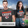 Picture of Team Fan Apparel NFL Adult Team Block Tagless T-Shirt - Cotton Blend - Charcoal - Perfect for Game Day - Comfort and Style (Kansas City Chiefs - Charcoal, X-Large)