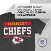 Picture of Team Fan Apparel NFL Adult Team Block Tagless T-Shirt - Cotton Blend - Charcoal - Perfect for Game Day - Comfort and Style (Kansas City Chiefs - Charcoal, X-Large)