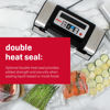 Picture of Nesco Deluxe Food VS-12 Vacuum Sealer, 130 Watts, Kit Bags & Viewing Lid, Compact, Silver