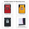 Picture of Jinchuan Jersey Frame Display Case Large Frames Shadow Box Lockable with UV Protection for Baseball Basketball Football Soccer Hockey Sport Shirt Black