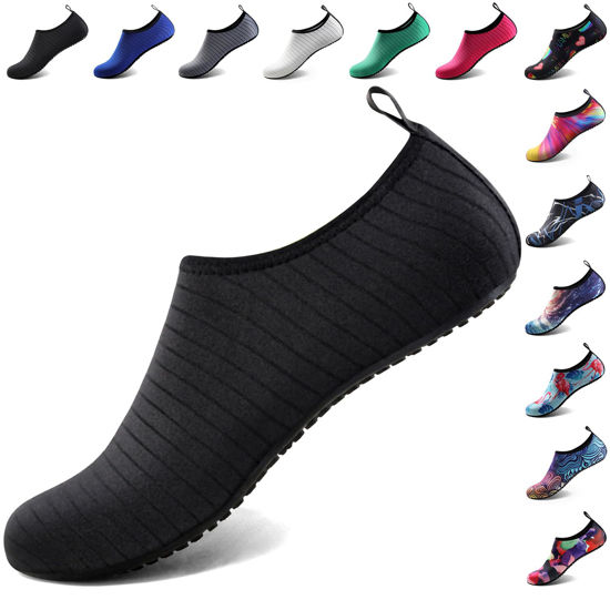 Picture of Water Shoes for Women Men Quick-Dry Aqua Socks Swim Beach Barefoot Yoga Exercise Wear Sport Accessories Pool Camping Must Haves Adult Youth Size