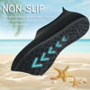 Picture of ANLUKE Water Shoes Barefoot Aqua Yoga Socks Quick-Dry Beach Swim Surf Shoes for Women Men Black/Solid 40/41