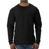 Picture of Jerzees Men's Dri-Power Cotton Blend Long Sleeve Tees, Moisture Wicking, Odor Protection, UPF 30+, Sizes S-3X, Black, Medium