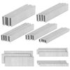 Picture of PINOZE 4200-Count 18 Gauge 1/4" Narrow Crown Staples (1-1/2" 1-1/4" 1" 3/4" 1/2") & 18GA Brad Nails (2" 1" 5/8"), Heavy Duty Galvanized Upholstery Staple for Pneumatic/Electric Stapler Gun/Brad Nailer