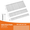 Picture of PINOZE 4200-Count 18 Gauge 1/4" Narrow Crown Staples (1-1/2" 1-1/4" 1" 3/4" 1/2") & 18GA Brad Nails (2" 1" 5/8"), Heavy Duty Galvanized Upholstery Staple for Pneumatic/Electric Stapler Gun/Brad Nailer