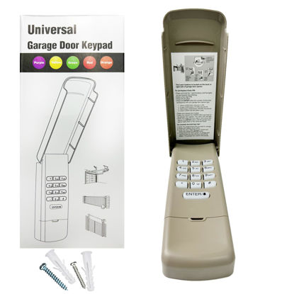 Picture of Universal Garage Door Opener Keypad for Liftmaster Chamberlain Craftsman Wayne Dalton Openers Produced since 1993, Wireless Keypad Keyless Entry, Replaces 877/878MAX 377/977/877/66LM,Safe Security+2.0
