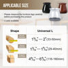 Picture of BUMACO 40Pcs Chair Leg Floor Protectors Chair Leg Protectors for Hardwood Floors Silicone Pads Covers to Protect Floors (Universal L Clear Fit 1.3"-2")
