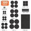 Picture of Felt Furniture Pads 300 Pieces, Furniture Pads for Hardwood Floors, Felt Pads for Chair Legs Furniture, Floor Protectors for Furniture Black